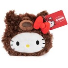 Gund Hello Kitty Philbin Teddy Bear Plush Pouch Zipper 5 5 In Brown