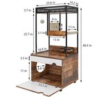 Pet Kitten Cat Litter Box Enclosures With Tree Tower Modern Furniture Cabinet