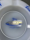 Vintage Lowenhof Beer Advertising - Milk Glass Ashtray W  Lion 6    Lowenbrau