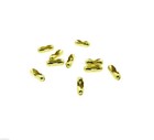10 Brass Ball Chain Snap Connector Clasps - Fits 2 4mm  3 Chains - Made In Usa