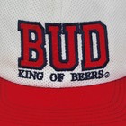 Bud King Of Beers Hat - Vintage Budweiser Snapback Cap Anheuser Busch Usa Made