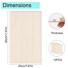 Basswood Sheets For Crafts Thin Plywood For Laser Cutting 12x8 In 12 Pack