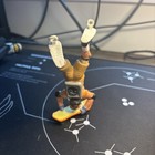 Vintage Jaru Ja-ru Skydiving Skateboarder Rubber Toy 4    missing Parachute 