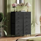 Wlive Black Tall Dresser For Bedroom  6 11 73d X 15 67w X 39 37h  