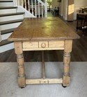 Antique English Pine Dining Table   Farmhouse  Rustic