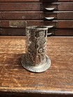 Antique 19th Century German Reticulated  800 Silver Toothpick Holder Cherubs Dog