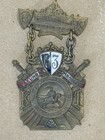 Antique Knights Templar Lot Of 3 Metal Badge Masonic