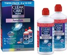 Plus Cleaning Solution With Lens Case  Twin Pack  Multi  12 Oz  Pack Of 2