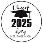 Class Of 2025 Personalized Custom Envelope Seals Labels Stickers Party Favors