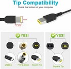 Lot For Lenovo Thinkpad Laptop Ac Adapter Power Supply Type-c Charger 45 65 90w