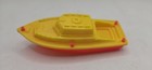 Vinatge Made In The Usa Red   Yellow Plastic Boat
