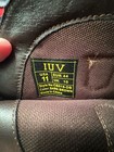 Iuv Men s Western Cowboy Boots  Dark Brown Square Toe With Embroidered Stitching