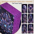 Tarot Cards Deck For Beginners With Guide Book Pretty Unique 400gsm Thick    