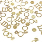 Gold Wedding Table Confetti glitter Paper Diamond Ring Confetti  I Do Engagem   