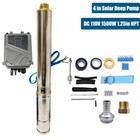 2hp 4  Solar Pump Submersible Pump Bore Deep Well Pump mppt Controller Dc 110v