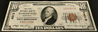 1929  10 National Currency  The First National Bank Of Marshfield  Wisconsin 