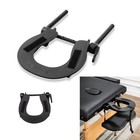 Adjustable Massage Table Face Cradle - Universal Black Headrest For Comfort