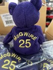 New Salvinos Bamm Beanos Mark Mcgwire  25 Purple Bear Plush Animal 1998   Read  