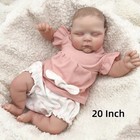 Realistic Reborn Baby Dolls Full Body Vinyl Silicone Girl 20in Doll Newborn Doll