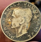 1938 Yugoslavia 20 Dinara King Petar Ii Silver Coin Km 24 Toned