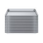 13 In  X 18 In  19 Gauge Half Size Aluminum Bun   Sheet Pan  Pack Of 12