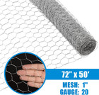 20 Gauge Galvanized Poultry Netting Fence  Opening Size 1-inch Mesh  6 Ft  X 50 