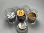 Hoard- Sterling  Bronze  Alum  Franklin Mint Medal Token Lot Shell  Merlin etc