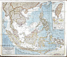 1955-9 National Geographic Map Se Southeast Asia Indonesia Tw Vn September  533 