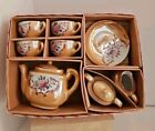 13 Pc  Vintage Peach Luster Childrens Tea Set  Original Box Japan