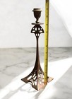 Antique Art Nouveau Jugendstil Bronze Candlestick   Candle Holder - 1920-30s
