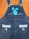 Vintage Y2k Blues Clues Child s Embroidered Overalls 4t Excellent Condition