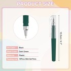 15 Pcs Dark Green 0 5mm Mini Gel Pens Pocket Pen Black Ink 4 1 Inch Short