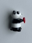 Panda Mini Glass Figurine Heart