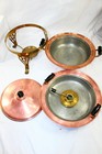 Double Boiler 5 Pcs Burner Warming Serving Copper Buffet Catering Japan 
