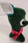 Tiny Vtg 1960s Dream Pets  Kamar   Japan Green Deer Stuffed Body 3    Exc Velvet
