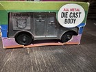 Armored Truck Bank Metal Die Cast Callen Usa  17 Nos Secret Panel Vtg Dmgd Box