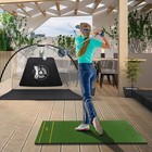 Golf Practice Hitting Mat Premium Turf W 2 Tees   Alignment Sticks 5 X 3 Ft 25mm