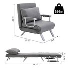 Durable Sofa Sleeper Chair With High-quality Linen Cover And Included Pillow