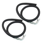 2pc Oil Cooler Hose Fits Polaris 325 Atv s 5412110 5412039 9 16 In 90 Deg Swivel