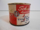 Vintage Schwinn Paint Can Cycle Enamel White Metal Approved Advertising 1 4 Pint