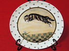 1986 Vintage Set Of  4  Cat Plates By Lowell Herrero Playing  Sleeping  Watching