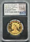 2017 W  100 High Relief Ngc Pf 70 Ultra Cameo Early Release Black Core