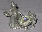 Decorative Wizard Pewter Figurines Fantasy Crystal Collectible New 
