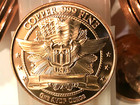 Quarter U s  Reverse 1 Avdp Ounce Copper Coin 0 999 Fine By Reedersong