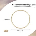 20 Pcs Dream Catcher Rings 2 8 Inch Macrame Hoops Rings gold