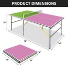 6ft Foldable portable Table Tennis Table Set ping Pong Table net 2paddle 3 Balls