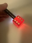 1 Vtg Large Red 1 25  1-1 4  Inch Gambling Dice Translucent Lucite  Bakelite 