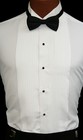 White Tuxedo Shirt Pleated Front Discount Damaged Work Perfect Halloween Costume