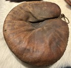 Vintage Catcher   s Mitt 60-4268 Leather Grommets   Lace Right Baseball Glove