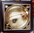 Johnny Walker Oddysey Bottle   Glass Case  rare   Collectible 